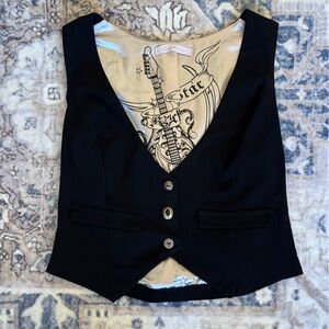 Black Women's Vintage Vest